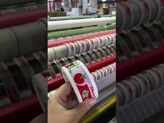 6 rolos de fitas de logotipo auto-aderente Bopp com enrolamento de 48 mm de largura