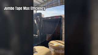Eficiência em massa de fita de embalagem enorme