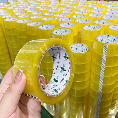 Fabrica personalizada BOPP amarelo amarelo embalagem fita adesiva de vedação