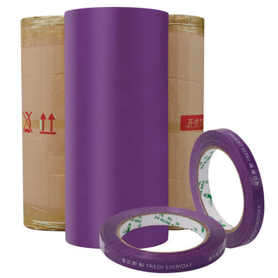 Com logotipo BOPP Purple Printed Jumbo Roll Manufacturer