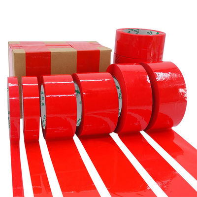 Bom preço. 50μ espessura fita de embalagem vermelho brilhante para vedação 22 anos fábrica on-line