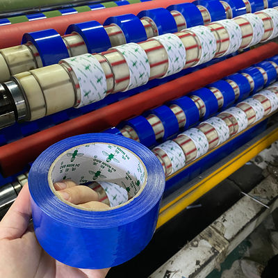 Fita adesiva azul para embalagem personalizada BOPP com impressão Preço de fábrica mais vendido
