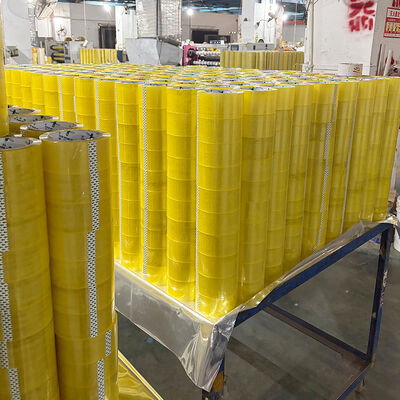 Bom preço. Caixa adesiva transparente amarelo forte BOPP para embalagens de transporte para vedação de caixas on-line